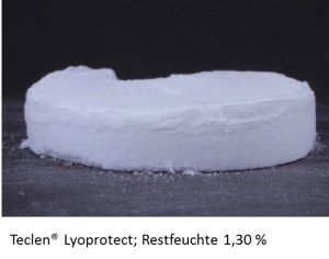 Lyoprotect Restfeuchte 130 nach Lyophilisierung mit Membrane für sterile Gefriertrocknung