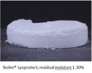 Lyoprotect residual moisture after sterile freeze-drying