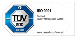 Logo TÜV Certificate ISO 9001