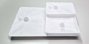 Lyoprotect® Einwegwanne mit Einfüllstutzen in drei Standardgrößen